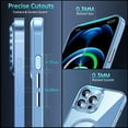 thumbnail image 6 of Magnetic Slim Crystal Clear for iPhone 12 Pro Max Case Magsafe [Not Yellowing][Compatible with MagSafe] [No.1 Strong Magnets] Compatible with iPhone 12 Pro Max Protective Case(Sierra Blue), 6 of 11