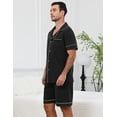 thumbnail image 6 of Men’s Cotton Pajamas Set - Button-Down Shirt & Pants with Pockets, Soft Breathable Sleepwear & Loungewear, Sizes S-2XL, 6 of 11