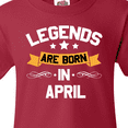 thumbnail image 4 of Inktastic legends are born in april Youth T-Shirt, 4 of 5