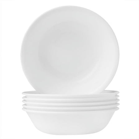 Corelle Winter Frost White Dessert Bowl, 10 oz, Pack of 6