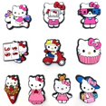 thumbnail image 2 of Dijes de cocodrilo de dibujos animados de Hello Kitty, hebilla de zapato de recuerdo de PVC, accesorios de decoración, regalos de x-mas para niñas, venta única, 1 ud., 2 of 4