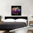 thumbnail image 2 of ARTCANVAS Black Rhinoceros Rhino Africa Canvas Art Print - Size: 26" x 26" (1.50" Deep), 2 of 9