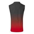 thumbnail image 3 of ZCFZJW Mens Casual Tie Dye Print Workout Tank Tops Loose Fit Cute Summer Sleeveless V Neck Gym Fitness T-Shirts Lightweight Comfy Breathable Shirt Red L, 3 of 4