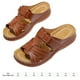 thumbnail image 4 of WDOplteas Sandalias Cuña Vintage Con Punta Abierta para Mujer Antideslizantes para Interiores Y Exteriores (marrón Oscuro 37), 4 of 7