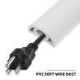 thumbnail image 3 of CRAFTHROU Cable Management Floor Wire Cover White PVC 1Pcs for Office Workers, 3 of 8
