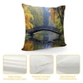 thumbnail image 4 of Chilfamy Autumn Foliage Fashion Style Dirt-Resistant Throw Pillow Covers for Couch Sofa Bed Living Room Bedroom for Car Couch Bedroom Short Plush 1PC 18x18in, 4 of 5