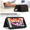 thumbnail image 4 of ELEHOLD Leather Wallet Case for iPhone 13 Case, iPhone 13 Wallet Case with PU Leather Card Pockets Back Flip Cover,Black, 4 of 5