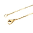 thumbnail image 3 of AHKNORMAILCUI 5 Pcs/lot Chaîne en Acier Inoxydable 1 1.5 2mm Rolo Collier Chaîne en Or 40 45 50 60CM Long Collier Fermoir Homard, 3 of 5