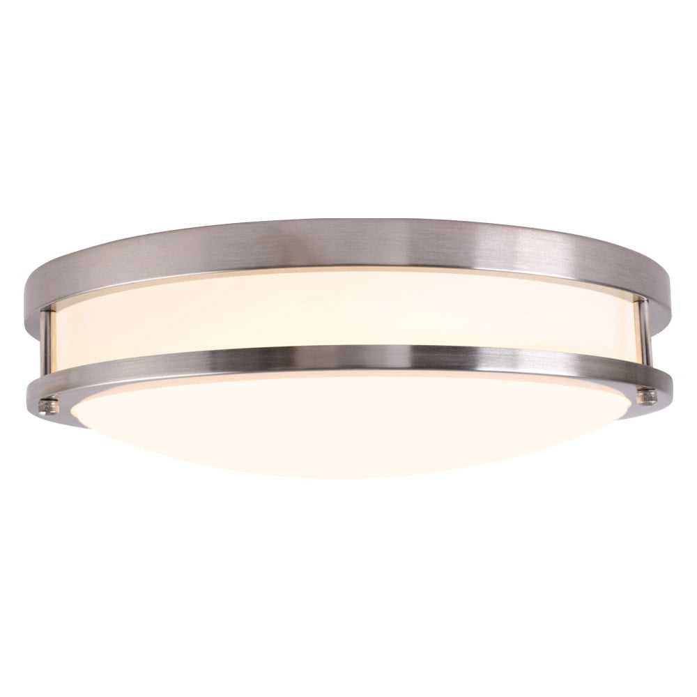 Better Homes & Gardens 14" LED Flush Mount Light, 5 Adjustable Color Temps, Indoor Use, ETL Certified, Energy Star Rated, Brushed Nickel