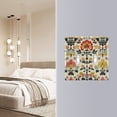 thumbnail image 4 of Yayeee Toggle Light Switch Wall Plate 2-Gang 4.56"x4.48" Decorative Outlet Cover, Beige Floral, 4 of 7