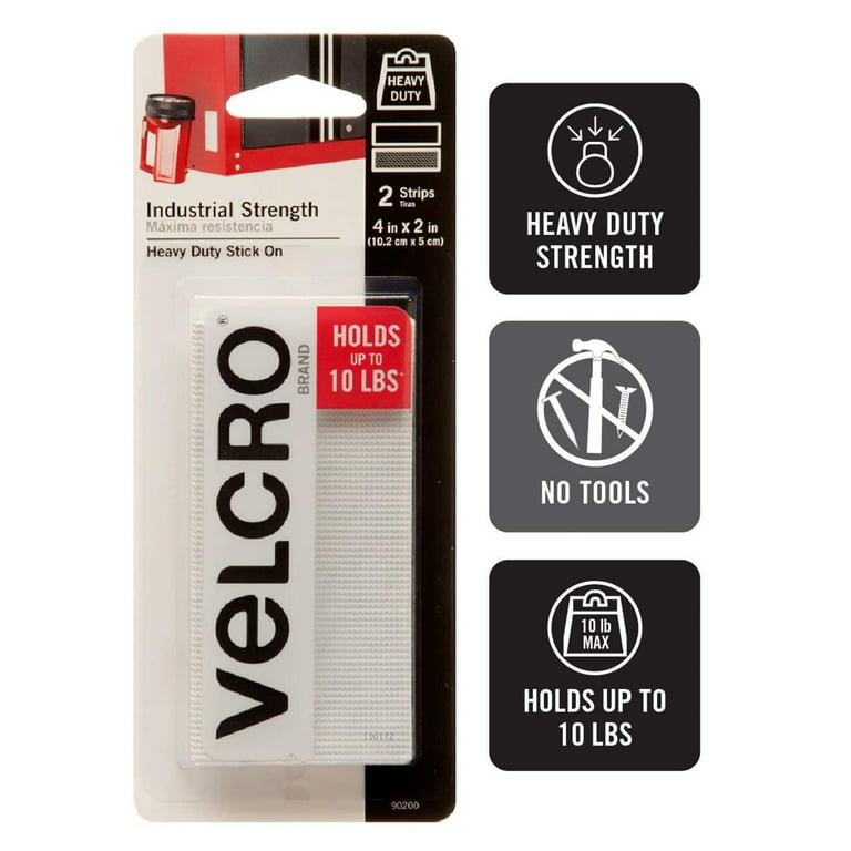 12 Packs: 2 ct. (48 total) VELCRO® Brand White Industrial Strength Strips
