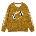 thumbnail image 3 of Tiijoy Big Girl's Sweatshirt Football Sequins Print Sports Pullover Top, Sizes 11-12, 3 of 3