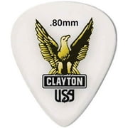 Clayton S80 Acetal Polymer Standard Guitar Picks- 0.80 mm - 72 Pieces