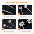 thumbnail image 3 of LOLIPPYY 2 Pairs Rhinestone Hair Clips for Women, Small Decorative Hair Barrettes Perfect for Parties and Everyday Wear, 3 of 7