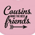 thumbnail image 4 of Inktastic Cousins Make the Best Friends with Arrow Boys or Girls Baby Bib, 4 of 4