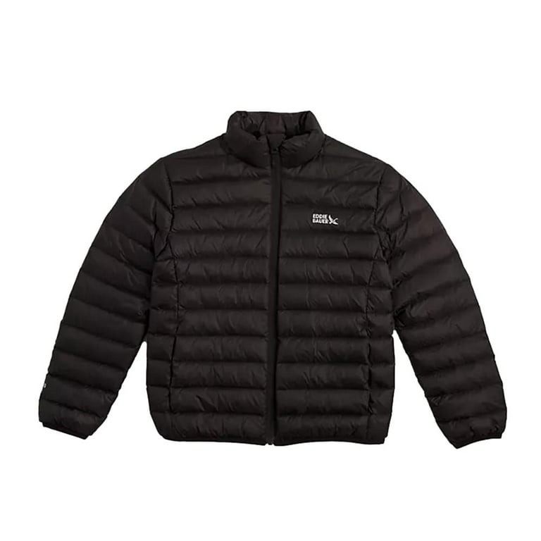 Eddie Bauer Boys Down Packable Jacket in Black Size M 7/8