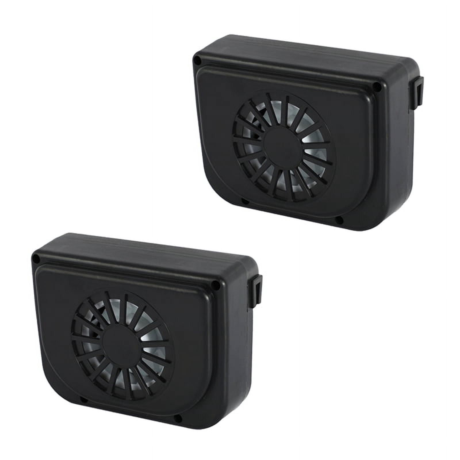 2X Solar Power Car Window Fan Auto Ventilator Cooling Vehicle Portable