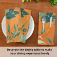 thumbnail image 4 of Iauyy Satin Napkins Set of 1- Leafage- Orange DIY Printing Decoration Cloth Napkin- Easy Care for Home/Party, 4 of 8
