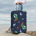 thumbnail image 3 of Lsque Dinosaur Astronaut Space Surfing Printed Luggage Cover, Travel Luggage Protector,Scratch and Dirt Resistant, Fits 18-32 Inch Luggage - Small, 3 of 9