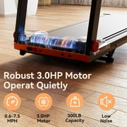 Treadmill for Home with Incline Folding Treadmills Running Machine for Small Spaces with Handle 300 LB, 3HP, 7.5 MPH Foldable Treadmill with App
