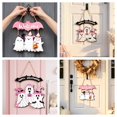 thumbnail image 5 of Qjidjing Halloween Ghost Door Hanging, Ghost Welcome Sign, 2D Wooden Craft, Decorative Entryway Design, Courtyard Wall, Front Porch, Entryway Display, 5 of 5