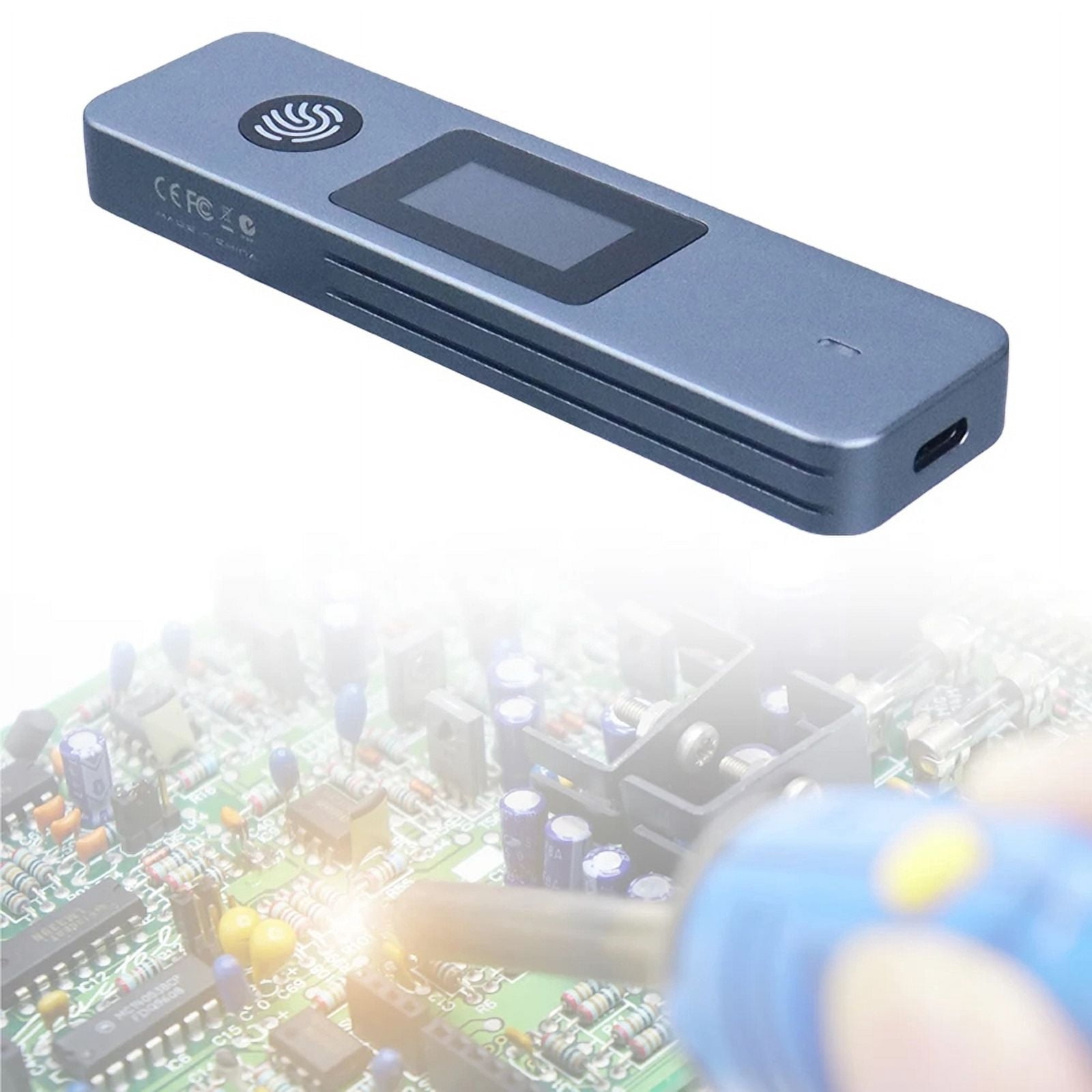 Solid State Disk Box M-Key B +M Key Portable SSD Case Fingerprint Encrypted External Enclosure Box for 2230 2280 SSD