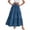 Dark Blue, variant on Womens Ruffles Skirts Pleated High Waist Fluffy Maxi Skirt Mesh Fashion Dress Long Party Skirt