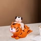 thumbnail image 4 of Hucha pequeña con forma de cerdito, regalo de cumpleaños, juguete infantil con forma de animal, caja para guardar cosas chica naranja, 4 of 9