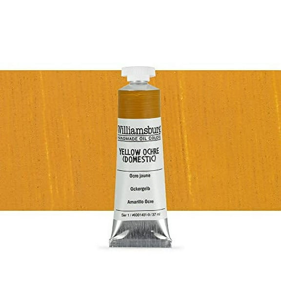 Williamsburg Handmade Oil Paint - Yellow Ochre (Domestic), 37 ml