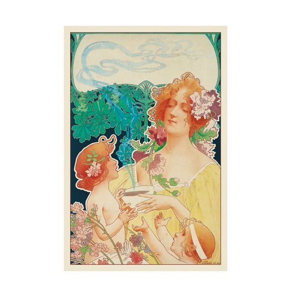 Trademark Fine Art 'Art Nouveau 2' Canvas Art by Vintage Lavoie