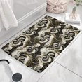 thumbnail image 3 of Black White Gold Marble Pattern Flannel Non Slip Door Rugs,Washable Door Mats Indoor,Decorative Door Mats,Dirt-Resistant and Absorbent Doormat for Entrance,Bedroom,Kitchen,Bathroom,23.5"x16", 3 of 5