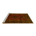thumbnail image 2 of Ahgly Company Machine Washable Indoor Rectangle Persian Yellow Traditional Area Rugs, 2' x 5', 2 of 4