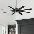 thumbnail image 2 of Open Box Honeywell 62" Xerxes Matte Black Remote Control Ceiling Fan, 8 Blades, 2 of 14