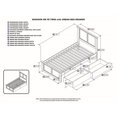 thumbnail image 3 of Rosebery Kids Madison Twin Platform Bed and Storage Drawers in Walnut, 3 of 3