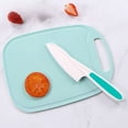 thumbnail image 3 of Juego de tres piezas de tabla de cortar de plástico para frutas, cuchillo para cortar verduras de jardín de infantes, tabla de cortar, tabla de cortar de clasificación de alimentos para niños, 3 of 3