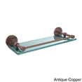 thumbnail image 3 of Prestige Skyline Collection Tempered Glass Shelf with Gallery Rail - Satin Chrome / 16 Inch, 3 of 5