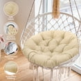 thumbnail image 5 of Kuntesetty Egg Chair Cushion Round 50cm Padded Seat Cushion Egg Shape Chair Pad for Family Rooms Accessory Khaki, 5 of 10