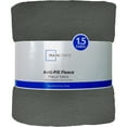 thumbnail image 2 of (2 pack) Mainstays 58" X 1.5 yard Lux Anti-pill Fleece Fabric Precut, Charcoal, 2 of 6