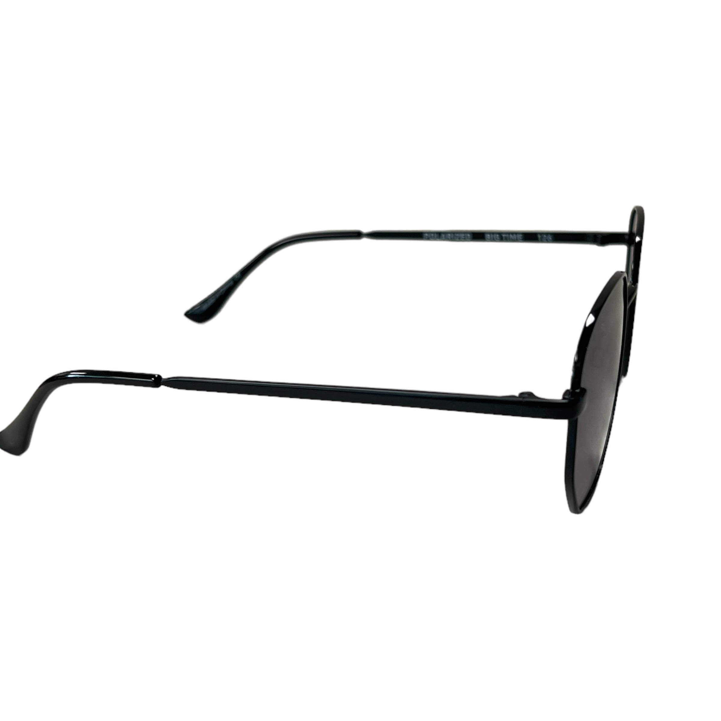 Quay Australia Big Time Square Sunglasses, Black/Smoke