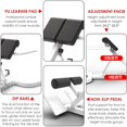 thumbnail image 4 of QinaQin All-Round Chair Training Bench, Adjustable Hyperextension Station, White, 4 of 7