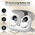 thumbnail image 2 of Wireless Earbuds 75 Hours Bluetooth 5.4 Headphones Sport, 2025 Bluetooth Earbuds Stereo Deep Bass Earbuds with Ear Hook, ENC Noise Cancelling Microphone, IPX7 Waterproof Earphones Helen's Store, 2 of 7