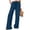 Blue, variant on FengLS Casual Loose Pants Women Drawstring Stretched-Waist Long Pants with Pockets Summer Comfy Wide Leg Ice-Silk Trousers