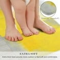 thumbnail image 3 of 2 Pieces Kitchen Rugs, Abstract Anti Fatigue Non Slip Foam Cushioned Grey and Yellow Art Painting Comfort Indoor Floor Mat Runner Rug Set for Laundry Office Sink Bathroom (17"x48"+17"x24"), 3 of 6