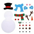 thumbnail image 6 of Vacemry under $5 Felt Snowman Set, Felt Snowman Set for Kids, Large DIY Changeable Pendant with Snowflake and Hat, Wall Decor for Xmas Games, Home Holiday Decorations, Toddler Room Decor, 6 of 9