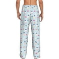 thumbnail image 3 of Xecao Rabbit In The Rain Men's Straight Lounge Pajama Pants: The Ultimate in Comfortable Sleepwear, 3 of 9