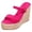 Hot Pink, variant on Womens Espadrilles Wedge Sandals Platform Non Slip Open Toe Heels Strappy Summer Vacation Spring Dress Slides Shoes Light Pink Size 9