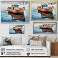 thumbnail image 4 of Designart "Fishing Boat harmonies I" Transportation Canvas Print, 4 of 5