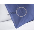thumbnail image 3 of Dormir Fine Linen Set of 2 Pillow Cases, 100% Cotton, 400 Thread Count Sateen, King 20"x40", Navy Blue, 3 of 5