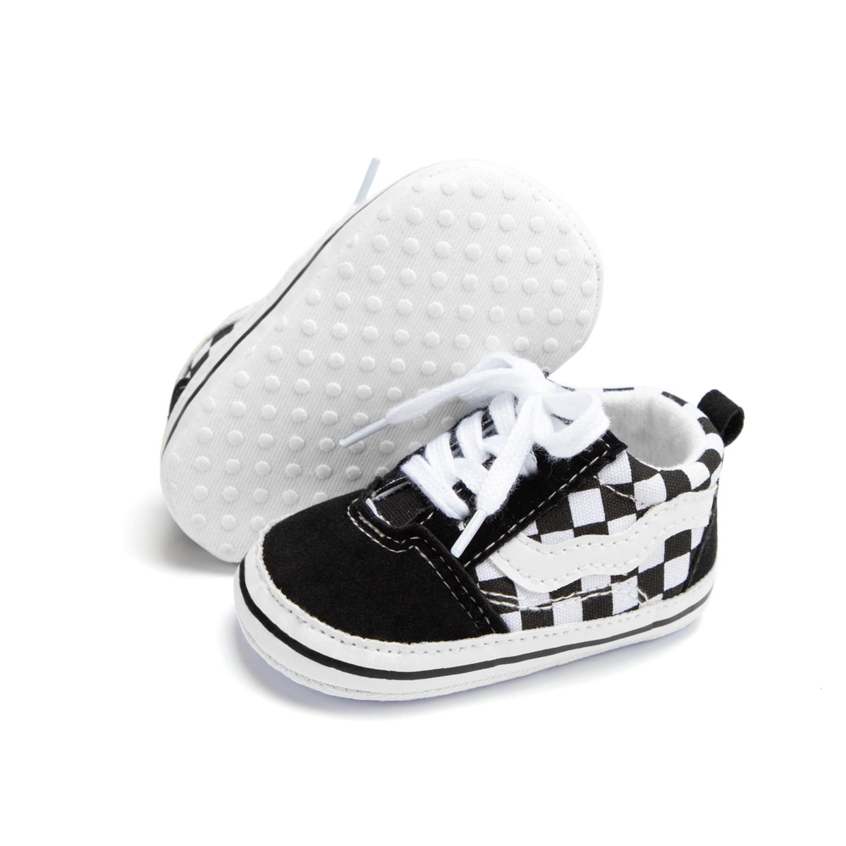 Kannior Baby Girls Boys Canvas Shoes Soft Sole Newborn Crib Moccasin Casual Sneakers First