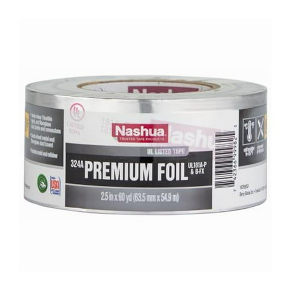 Berry Global 2.5"x60YD SLV Foil Tape 4 Pack